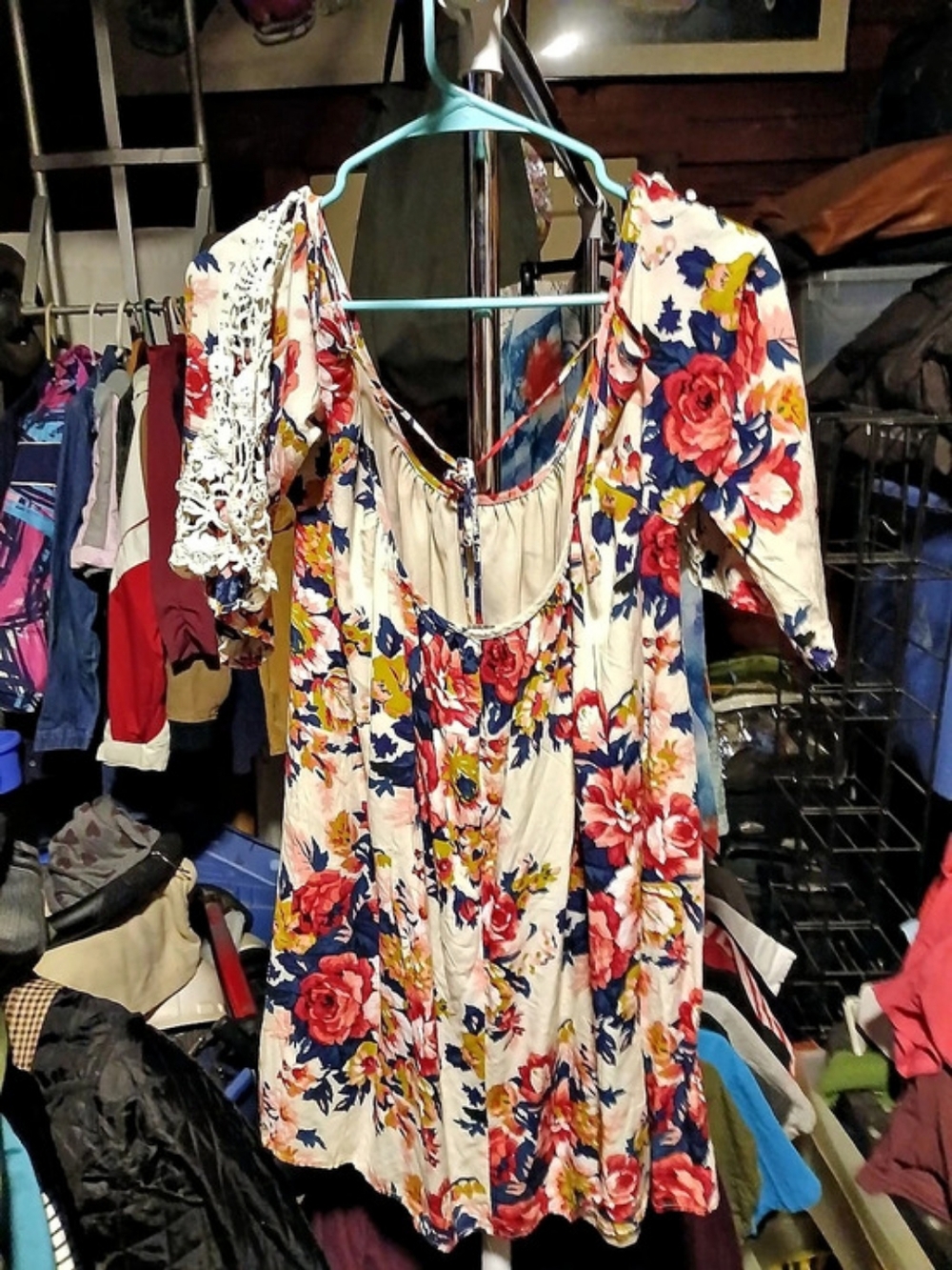 Floral Blouse in Cream & Multicolor